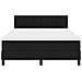 Letto a Molle con Materasso Nero 140x200 cm Tessuto - Foto miniatura 8