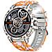 Smartwatch Multifunzione Con Monitoraggio Della Salute E Bluetooth Per Chiamate Grey+orange - Foto miniatura 1
