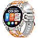 Smartwatch Multifunzione Con Monitoraggio Della Salute E Bluetooth Per Chiamate Grey+orange - Foto miniatura 2