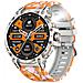 Smartwatch Multifunzione Con Monitoraggio Della Salute E Bluetooth Per Chiamate Grey+orange - Foto miniatura 3