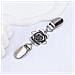 Clip Vintage Per Scialle - Fermaglio Antiscivolo Per Maglioni E Cardigan Silver - Foto miniatura 2