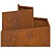 Vaso da giardino Marrone 60 x 60 x 50 cm acciaio corten - Foto miniatura 6