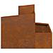 Vaso da giardino Marrone 60 x 60 x 50 cm acciaio corten - Foto miniatura 7