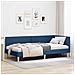 Cornice del letto ad angolo Altro con testiera Blu 90 x 190 cm - Foto miniatura 2