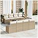 Set Divano da Giardino 7 pcs Beige e Crema 55 x 55 x 37 cm - Foto miniatura 2