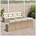 Set Divano da Giardino 7 pcs Beige e Crema 55 x 55 x 37 cm - Foto miniatura 3