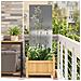 Schermo per privacy in giardino Floreale Argento 50 x 140 cm - Foto miniatura 2