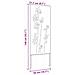 Schermo per privacy in giardino Floreale Argento 50 x 140 cm - Foto miniatura 9