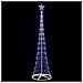 Albero di Natale LED con 290 LED Blu 70 x 70 x 250 cm Metallo - Foto miniatura 4