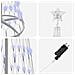 Albero di Natale LED con 290 LED Blu 70 x 70 x 250 cm Metallo - Foto miniatura 6