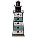 Mensola Lighthouse In Legno E Metallo Marrone 41x27x115h Cm - Foto miniatura 2