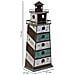 Mensola Lighthouse In Legno E Metallo Marrone 41x27x115h Cm - Foto miniatura 3