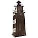 Mensola Lighthouse In Legno E Metallo Marrone 41x27x115h Cm - Foto miniatura 4