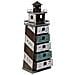 Mensola Lighthouse In Legno E Metallo Marrone 41x27x115h Cm - Foto miniatura 5