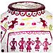 Vaso In Cartapesta Bianco Dipinto A Mano 37x37x40h Cm - Foto miniatura 4