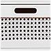 Credenza In Legno E Rete Bianca 86x33x78,5h - Foto miniatura 7