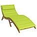 Cuscino per Lounger Sole Verde 178 x 60 x 4 cm Tessuto Oxford - Foto miniatura 2