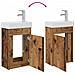 Mobile bagno con rubinetto Legno antico 40,5 x 22,5 x 62 cm - Foto miniatura 9