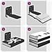 Mensola sospesa con lo scaffale 24 pcs Nero 6 x 10,8 x 6,6 cm - Foto miniatura 9