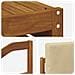 Set di divani da esterno con cuscino 5 pcs Naturale e Beige - Foto miniatura 7