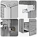 Set di mobili per il bagno 4 pcs Sonoma grigio - Foto miniatura 9