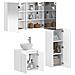 Set di mobili per il bagno 4 pcs Bianco - Foto miniatura 3