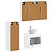 Set di mobili per il bagno 4 pcs Bianco - Foto miniatura 5