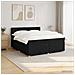 Letto box spring con materasso Nero 140 x 190 cm Tessuto - Foto miniatura 4