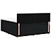 Letto box spring con materasso Nero 140 x 190 cm Tessuto - Foto miniatura 9