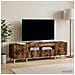 Mobile TV LED Rovere Fumo Legno ingegnerizzato - Foto miniatura 4