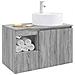 Set di mobili per il bagno 2 pz Sonoma grigio - Foto miniatura 9
