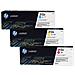CF440AM Toner Originale Ciano Magenta Giallo per LaserJet Pro M476dn Capacità 2700 Pagine Confezione da 3pezzi - Foto miniatura 1