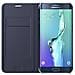 Custodia Flip Wallet per Galaxy S6 Edge Plus colore Blu - Foto miniatura 6