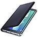 Custodia Flip Wallet per Galaxy S6 Edge Plus colore Blu - Foto miniatura 5