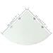 Scaffali Angolari 2 Pz Supporti Cromati E Vetro Bianco 45x45 Cm - Foto miniatura 6