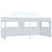 Gazebo Pieghevole Con 4 Pareti 3x6 M Acciaio Bianco - Foto miniatura 1