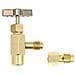 Possibile Toccare Refrigerante Valvola Dispenser Per R134a R12 R22 R505 Ac Ricarica Tubo Ottone Strumento Valve Bottle Opener Con Serbatoio Adattatore Filettatura 14 Sae E 12 Acme Per Condizionatore Daria Collettore - Foto miniatura 1