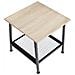 Tavolino Bedford 45,5 X 45 X 47 Cm - Industriale Legno Chiaro, Rovere Sonoma - Foto miniatura 1
