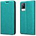Custodia Compatibile Con Vivo V21 4g / 5g In Turchese Petrolio - Coperchio Protettiva Con Chiusura Magnetica, Funzione Stand E Tasca Per Le Carte - Foto miniatura 8