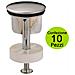 Multipack 10 Pezzi Tappi Per Pilette Scarico Automatico Diametro Mm 40 - Foto miniatura 1