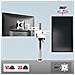 DM351X3 WE Supporto da Scrivania per Monitor 13 - 27" Portata Max 10 Kg - Foto miniatura 3
