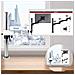 DM351X3 WE Supporto da Scrivania per Monitor 13 - 27" Portata Max 10 Kg - Foto miniatura 5