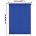 Tenda A Rullo Per Esterni 160x230 Cm Blu Hdpe - Foto miniatura 6