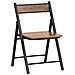 Sedia Pieghevole Sedia Da Cucina Altezza Seduta 33cm Stile Vintage 46x48x80 Cm Fst88-pf - Foto miniatura 1