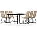 Set Da Pranzo Per Giardino 7 Pz Con Cuscini Rovere - Foto miniatura 1