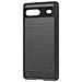 Cover Flessibile Google Pixel 7 Effetto Carbonio E Metallo Spazzolato Nera - Foto miniatura 1