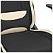 Sedia da Gaming Nero e Crema in Tessuto - Foto miniatura 3