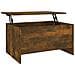 Tavolino Salotto Rovere Fumo 80x55,5x41,5 Cm Legno Multistrato - Foto miniatura 2