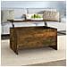 Tavolino Salotto Rovere Fumo 80x55,5x41,5 Cm Legno Multistrato - Foto miniatura 1