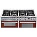 PR126SMFET + DMFT / 2AEO Cucina Gas Borgogna A - Foto miniatura 2